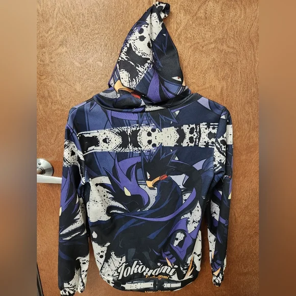 My Hero Academia Tokoyami Kids Size Medium Anime Graphic Hoodie - Picture 2 of 5
